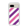 スリムプロテクションケース［ Big Stripe - Purple × Pink ］