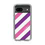 スリムプロテクションケース［ Big Stripe - Purple × Pink ］