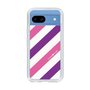 スリムプロテクションケース［ Big Stripe - Purple × Pink ］