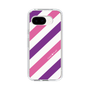 スリムプロテクションケース［ Big Stripe - Purple × Pink ］