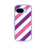 スリムプロテクションケース［ Big Stripe - Purple × Pink ］