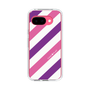 スリムプロテクションケース［ Big Stripe - Purple × Pink ］