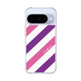 スリムプロテクションケース［ Big Stripe - Purple × Pink ］