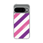 スリムプロテクションケース［ Big Stripe - Purple × Pink ］