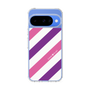 スリムプロテクションケース［ Big Stripe - Purple × Pink ］