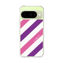 スリムプロテクションケース［ Big Stripe - Purple × Pink ］