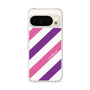 スリムプロテクションケース［ Big Stripe - Purple × Pink ］