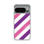 スリムプロテクションケース［ Big Stripe - Purple × Pink ］
