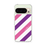スリムプロテクションケース［ Big Stripe - Purple × Pink ］