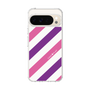 スリムプロテクションケース［ Big Stripe - Purple × Pink ］