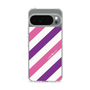 スリムプロテクションケース［ Big Stripe - Purple × Pink ］