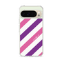 スリムプロテクションケース［ Big Stripe - Purple × Pink ］
