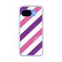 スリムプロテクションケース［ Big Stripe - Purple × Pink ］