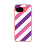 スリムプロテクションケース［ Big Stripe - Purple × Pink ］