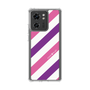 スリムプロテクションケース［ Big Stripe - Purple × Pink ］