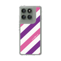 スリムプロテクションケース［ Big Stripe - Purple × Pink ］
