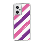 スリムプロテクションケース［ Big Stripe - Purple × Pink ］