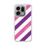 スリムプロテクションケース［ Big Stripe - Purple × Pink ］