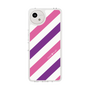 スリムプロテクションケース［ Big Stripe - Purple × Pink ］