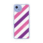 スリムプロテクションケース［ Big Stripe - Purple × Pink ］