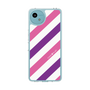 スリムプロテクションケース［ Big Stripe - Purple × Pink ］