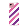 スリムプロテクションケース［ Big Stripe - Purple × Pink ］