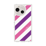 スリムプロテクションケース［ Big Stripe - Purple × Pink ］