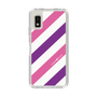 スリムプロテクションケース［ Big Stripe - Purple × Pink ］