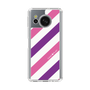 スリムプロテクションケース［ Big Stripe - Purple × Pink ］