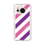 スリムプロテクションケース［ Big Stripe - Purple × Pink ］