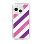 スリムプロテクションケース［ Big Stripe - Purple × Pink ］