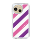 スリムプロテクションケース［ Big Stripe - Purple × Pink ］