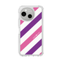スリムプロテクションケース［ Big Stripe - Purple × Pink ］