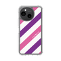 スリムプロテクションケース［ Big Stripe - Purple × Pink ］
