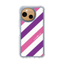 スリムプロテクションケース［ Big Stripe - Purple × Pink ］