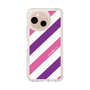 スリムプロテクションケース［ Big Stripe - Purple × Pink ］