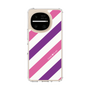 スリムプロテクションケース［ Big Stripe - Purple × Pink ］