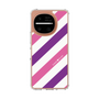 スリムプロテクションケース［ Big Stripe - Purple × Pink ］