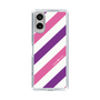 スリムプロテクションケース［ Big Stripe - Purple × Pink ］