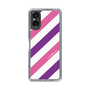 スリムプロテクションケース［ Big Stripe - Purple × Pink ］