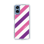 スリムプロテクションケース［ Big Stripe - Purple × Pink ］