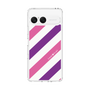 スリムプロテクションケース［ Big Stripe - Purple × Pink ］