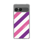 スリムプロテクションケース［ Big Stripe - Purple × Pink ］