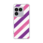 スリムプロテクションケース［ Big Stripe - Purple × Pink ］