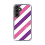 スリムプロテクションケース［ Big Stripe - Purple × Pink ］