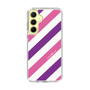 スリムプロテクションケース［ Big Stripe - Purple × Pink ］