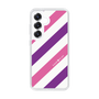 スリムプロテクションケース［ Big Stripe - Purple × Pink ］