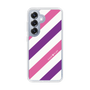 スリムプロテクションケース［ Big Stripe - Purple × Pink ］