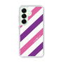 スリムプロテクションケース［ Big Stripe - Purple × Pink ］