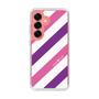 スリムプロテクションケース［ Big Stripe - Purple × Pink ］